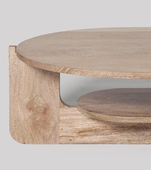 Roundway Solid Wood Coffee Table in Natural Finish