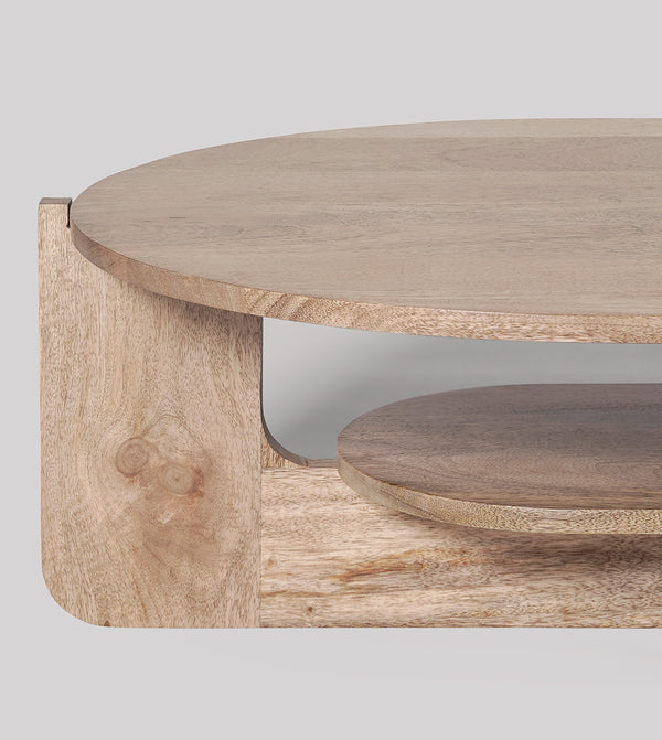 Roundway Solid Wood Coffee Table in Natural Finish