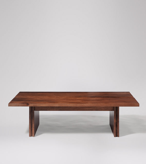 Dominy Solid Wood Coffee Table in Light Brown Finish