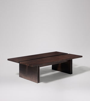 Doyo Solid Wood Coffee Table in tobacco-stained Finish