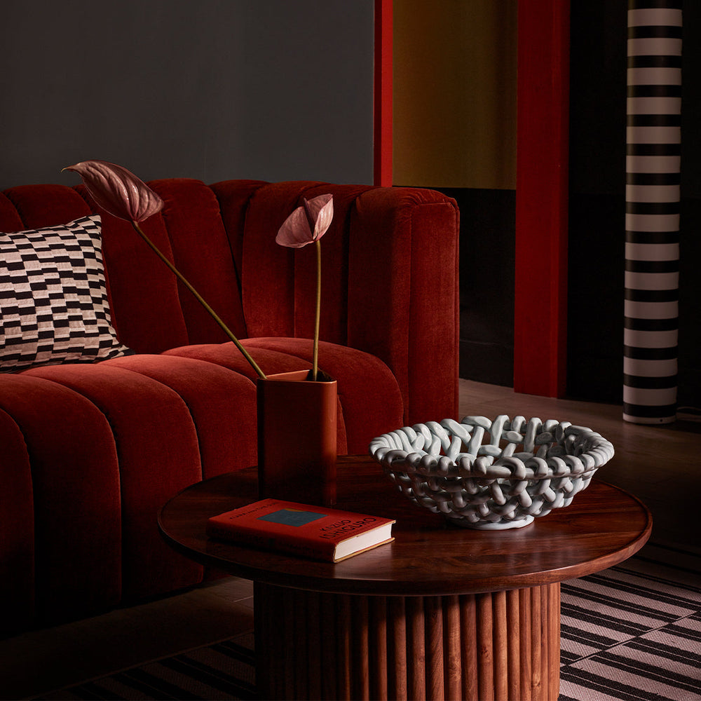 Gyudt Solid Wood Coffee Table in Dark Brown Finish