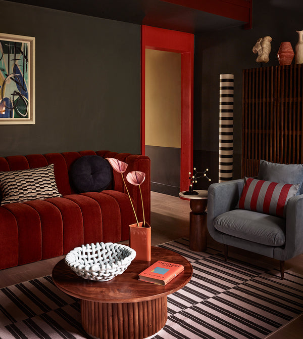 Gyudt Solid Wood Coffee Table in Dark Brown Finish