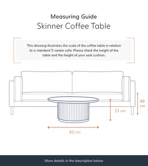 Gyudt Solid Wood Coffee Table in Dark Brown Finish