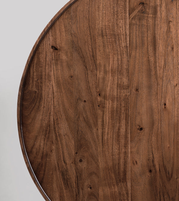 Gyudt Solid Wood Coffee Table in Dark Brown Finish