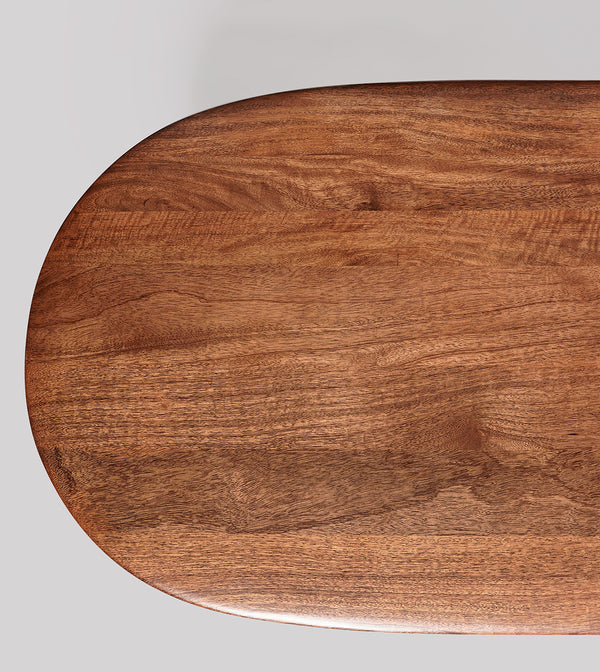 Qwerty Solid Wood Coffee Table in Dark Brown Finish