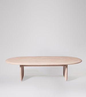 Qwerty Solid Wood Coffee Table in Sandblasted Grey Finish