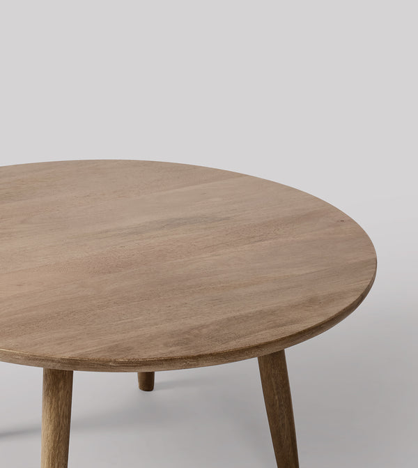 Wulk Solid Wood Coffee Table in Natural Finish