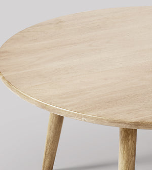 Wulk Solid Wood Coffee Table in Natural Finish