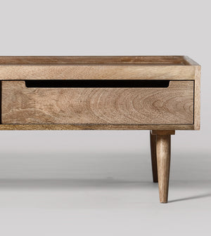 Wulk Solid Wood Coffee Table in Natural Finish