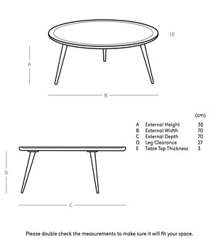 Roundway Solid Wood Coffee Table in Natural Finish