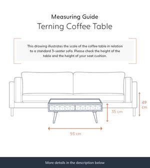 Tear Solid Wood Coffee Table in Dark Brown Finish