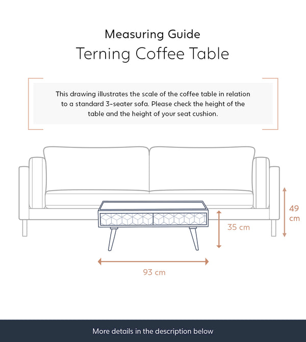 Tear Solid Wood Coffee Table in Natural Finish