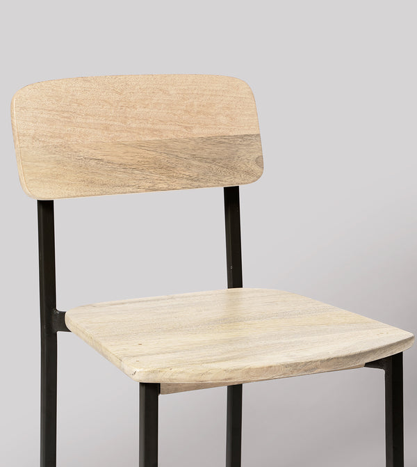 Land Solid Wood Dining Chair in natural Finish