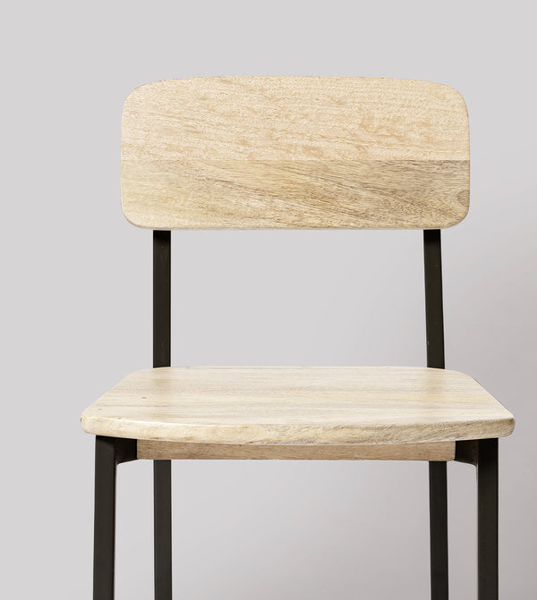 Land Solid Wood Dining Chair in natural Finish