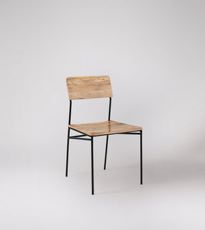 Bunder Solid Wood Dining Chair in Natural Finish