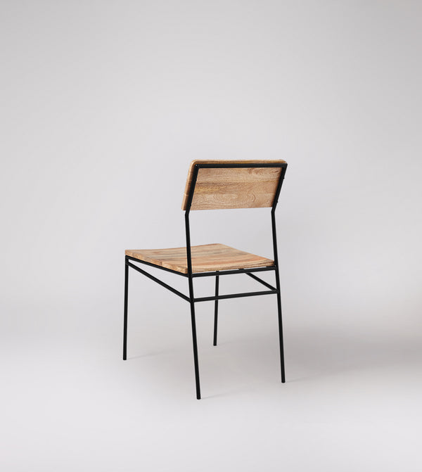 Bunder Solid Wood Dining Chair in Natural Finish