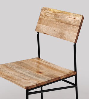 Bunder Solid Wood Dining Chair in Natural Finish