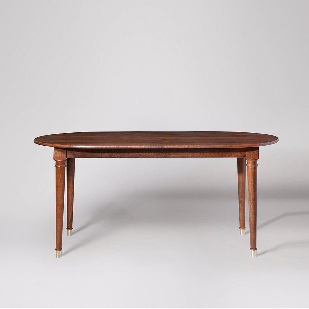 Pearn Solid Wood Dining Table in Light Brown Finish