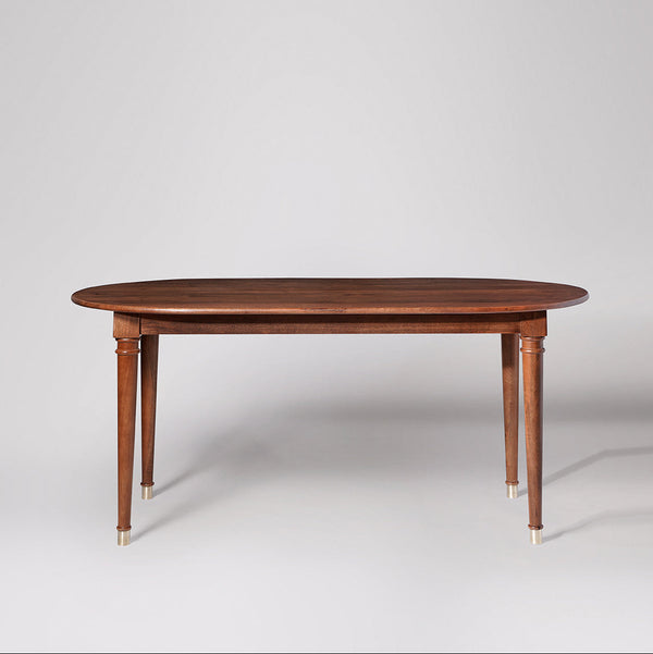 Pearn Solid Wood Dining Table in Light Brown Finish