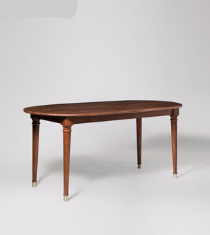Pearn Solid Wood Dining Table in Light Brown Finish