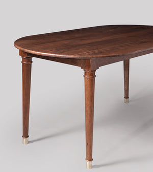 Pearn Solid Wood Dining Table in Light Brown Finish