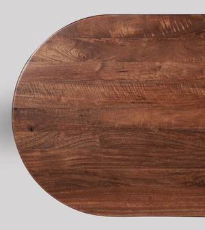 Pearn Solid Wood Dining Table in Light Brown Finish