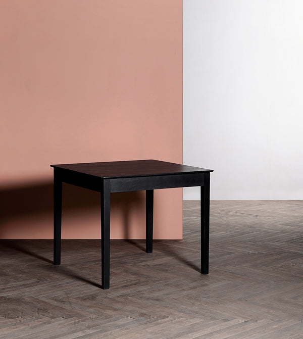 Dual Solid Wood Dining Table in black Finish