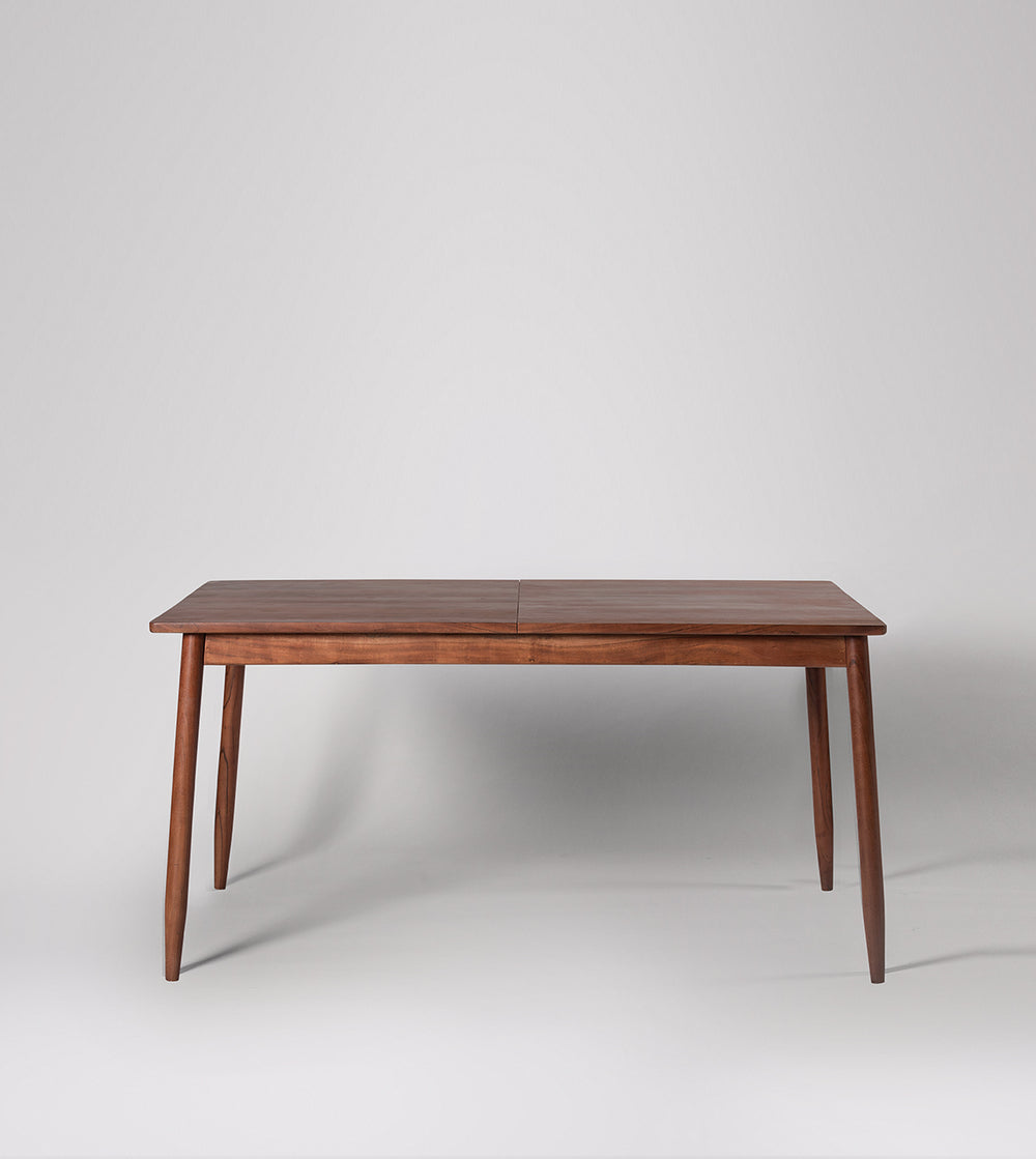 Bymal Solid Wood Dining Table in Dark Brown Finish