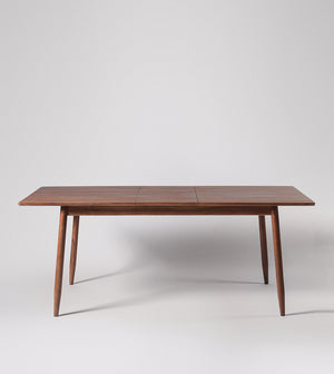 Bymal Solid Wood Dining Table in Dark Brown Finish