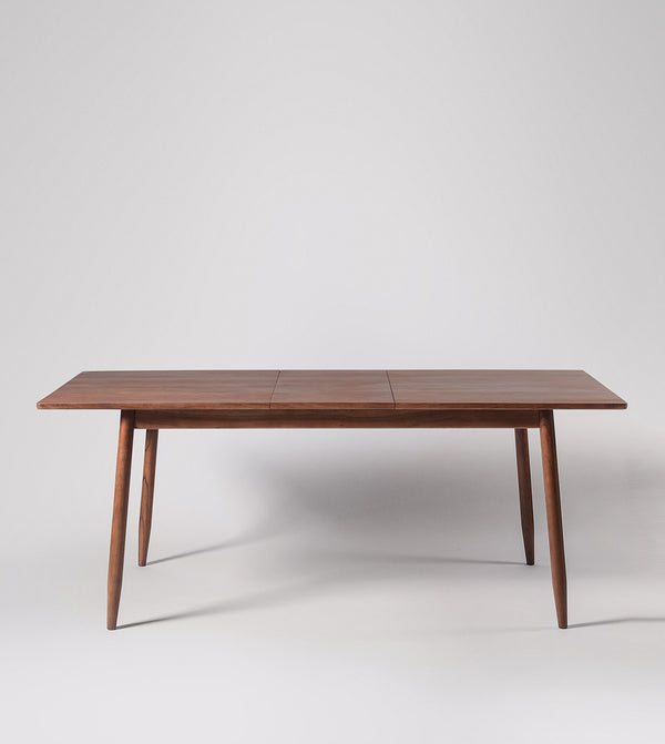 Bymal Solid Wood Dining Table in Dark Brown Finish