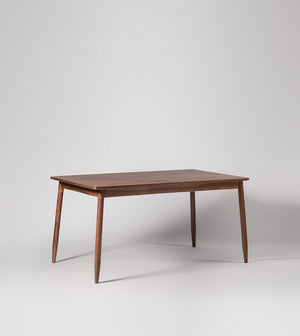 Bymal Solid Wood Dining Table in Dark Brown Finish