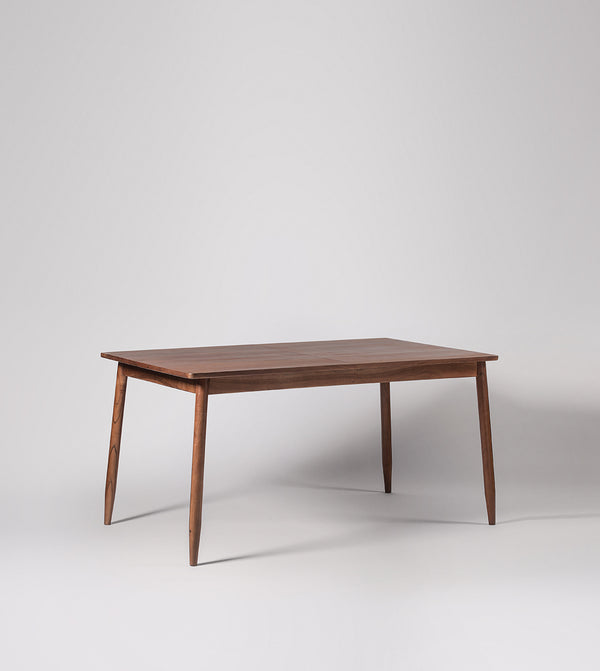 Bymal Solid Wood Dining Table in Dark Brown Finish