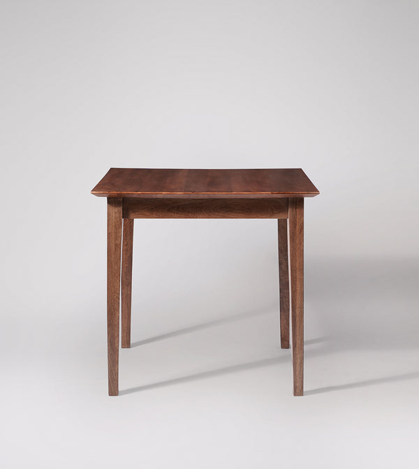 Old Ham Solid Wood Dining Table in Dark Brown Finish