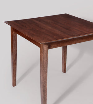 Old Ham Solid Wood Dining Table in Dark Brown Finish