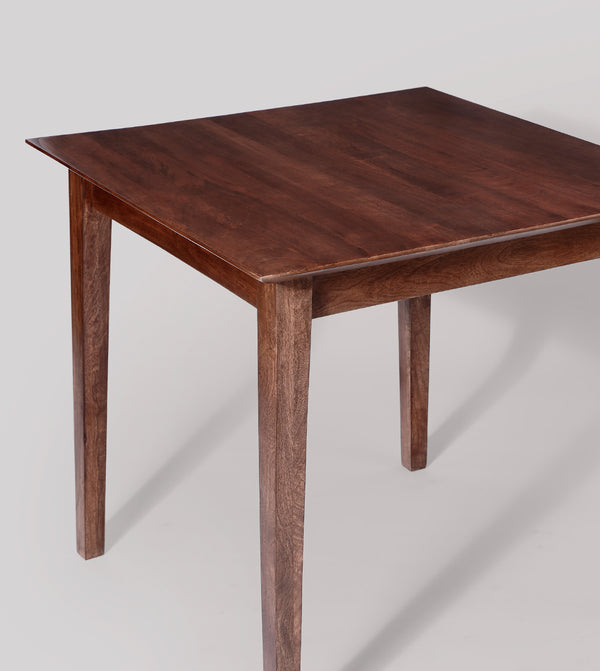 Old Ham Solid Wood Dining Table in Dark Brown Finish