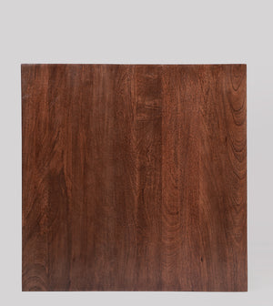 Old Ham Solid Wood Dining Table in Dark Brown Finish