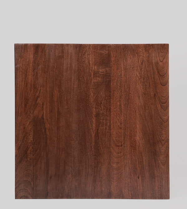 Old Ham Solid Wood Dining Table in Dark Brown Finish