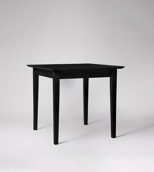 Old Ham Solid Wood Dining Table in Black Finish
