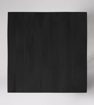 Old Ham Solid Wood Dining Table in Black Finish