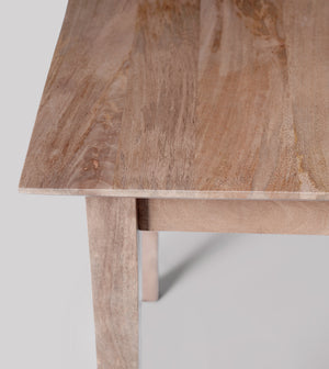 Old Ham Solid Wood Dining Table in Natural Finish