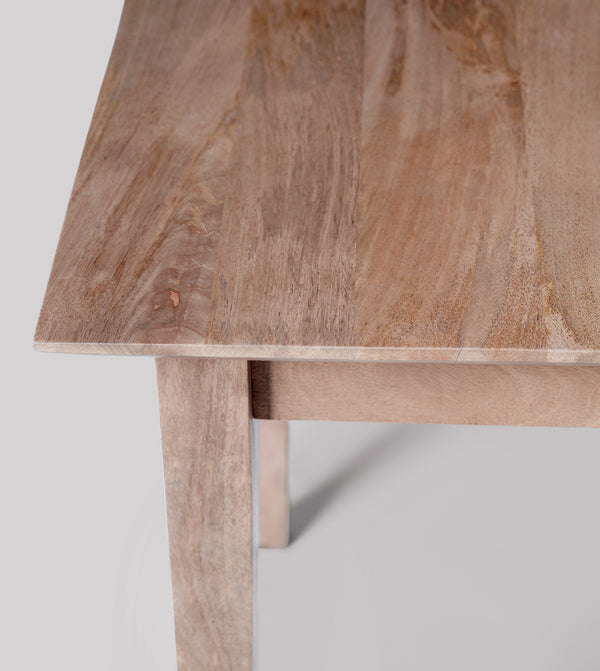 Old Ham Solid Wood Dining Table in Natural Finish