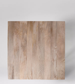 Old Ham Solid Wood Dining Table in Natural Finish