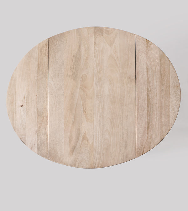 Rond way Solid Wood Dining Table in Natural Finish