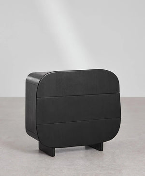 Treasure Solid Mango wood Chest of Drawer in Black Finish