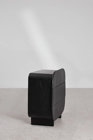 Treasure Solid Mango wood Chest of Drawer in Black Finish