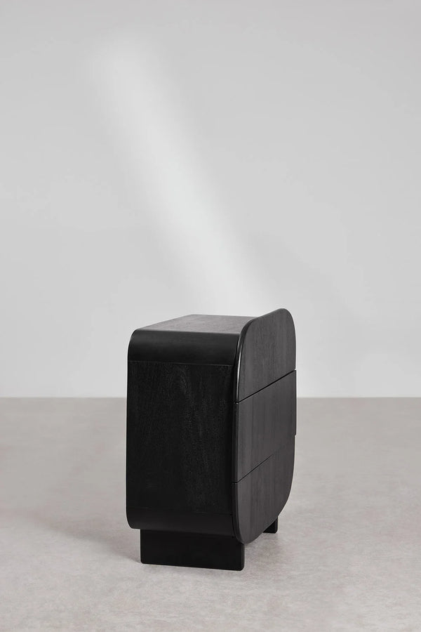 Treasure Solid Mango wood Chest of Drawer in Black Finish