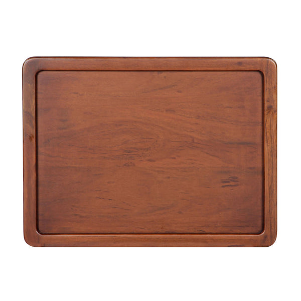 Cassandra Solid acacia wood bedside table in Provincial Teak Finish