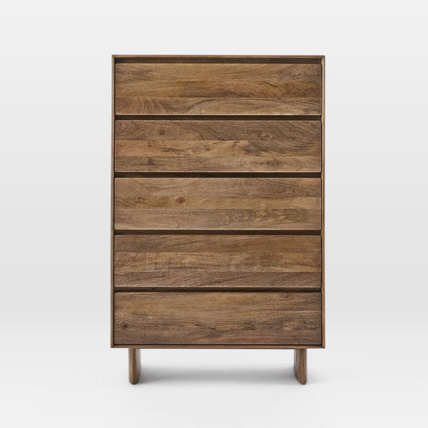 Reggie Solid Mango wood Chest of Drawer in Provincial Teak Finish