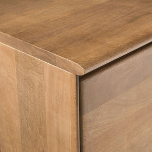 Reggie Solid Mango Wood Cabinet with One Door in Provincial teak Finish