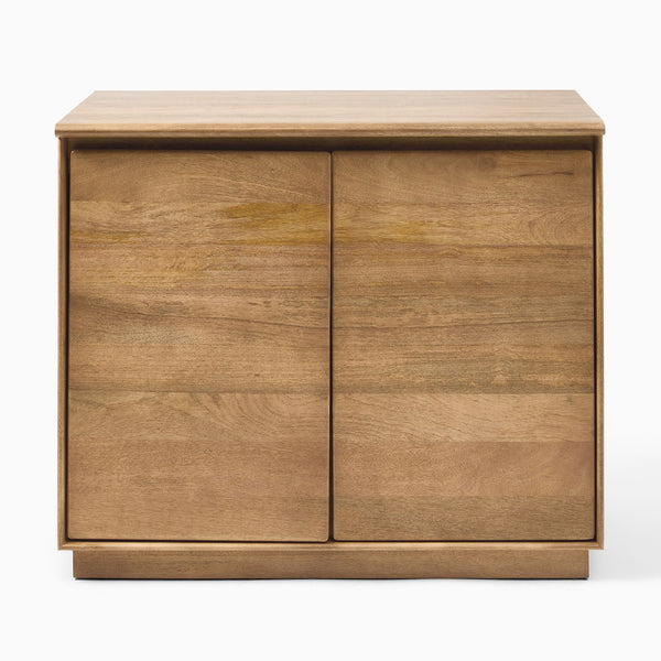 Reggie Solid Mango Wood Cabinet with Two Door in Provincial teak Finish